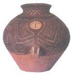 Древнекитайская ваза. Ее возраст 30 тысяч лет! Рисунок напоминает изображения, сделанные центральноамериканскими народами.