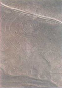 Гигантское изображение обезьяны в пустыне Наска.
