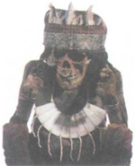 Сидящая мумия из «города мертвых» в Паракасе.